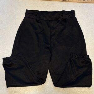 Black High-Waisted athletic baseball Pants XL youth 10/12